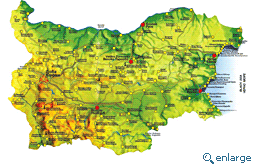 Map of Bulgaria